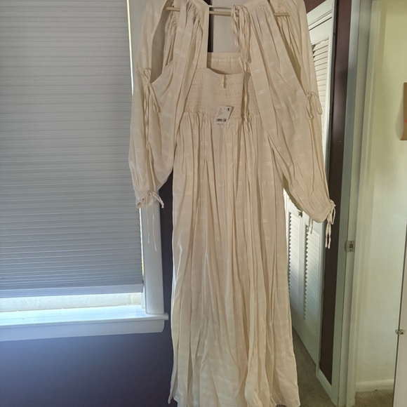 NWT Free people dreamweaver maxi dress in ivory - Picture 6 of 7